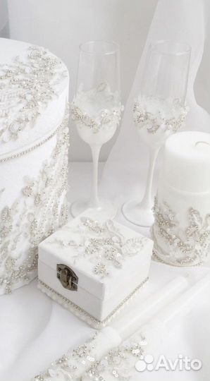 Свадебные бокалы, новые