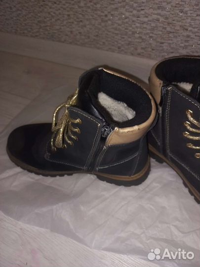 Ботинки теплая зима для девочки 35 размера