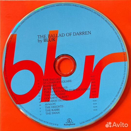 CD-диск Blur «The Ballad of Darren» 2023