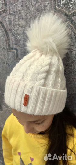 Шапка зимняя для девочки 50 52