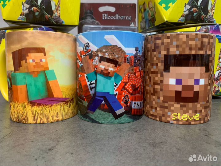 Кружки Minecraft (майнкрафт) в ассортименте