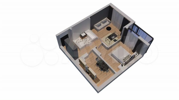 2-к. квартира, 53,2 м², 8/10 эт.