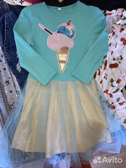 Вещи пакетом на девочку 110-116