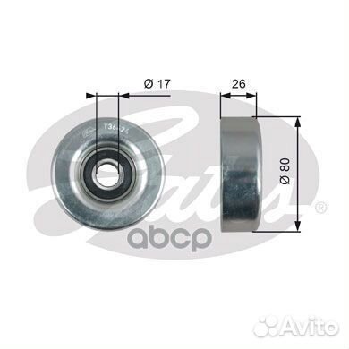 Ролик обводной ремня но Honda Civic/Jazz II