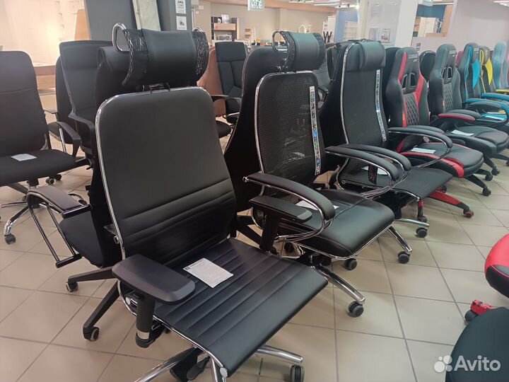 Кресло компьютерное ткань стальной каркас