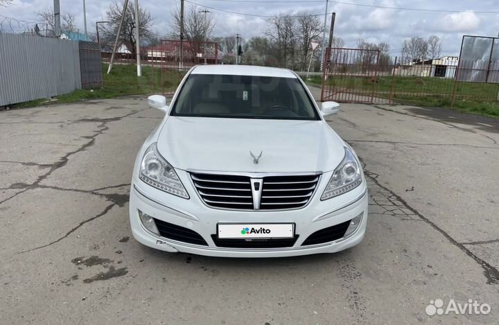 Hyundai Equus 3.8 AT, 2012, битый, 130 000 км