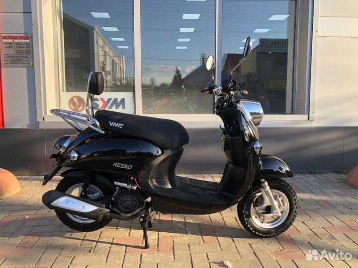 Скутер VMC Vento retro 50 150 2023 черный