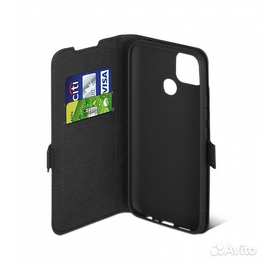 Чехол с флипом для Realme C25/C25s DF (black)