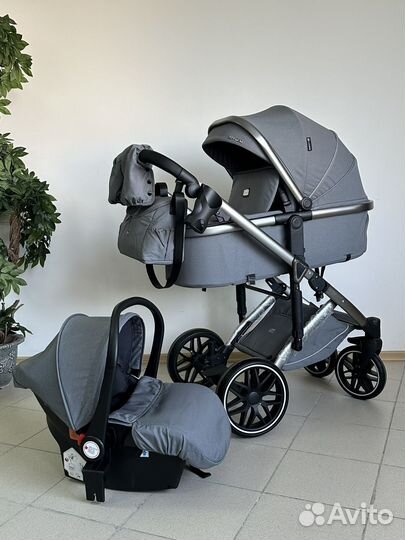 Коляска трансформер 3 в 1 LuxMom F2А новая