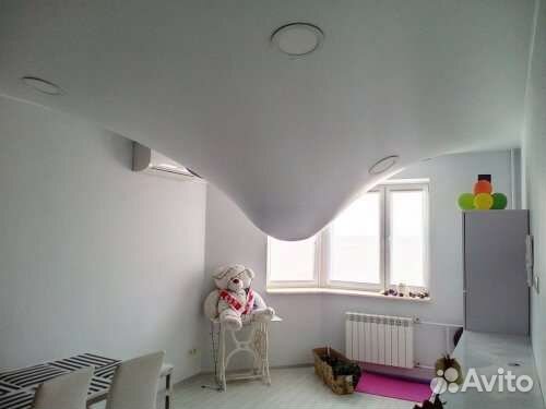 Ремонт натяжных потолков, слив воды