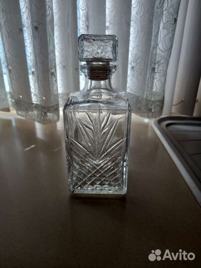 Графин и стаканчики хрустальный СССР