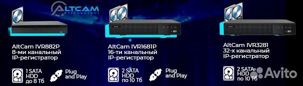 Видеонаблюдение, домофония, ббп AltCam