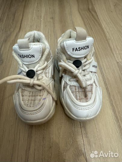 Кроссовки / полуботинки детские теплые