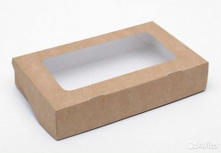 Крафт коробки с окошком