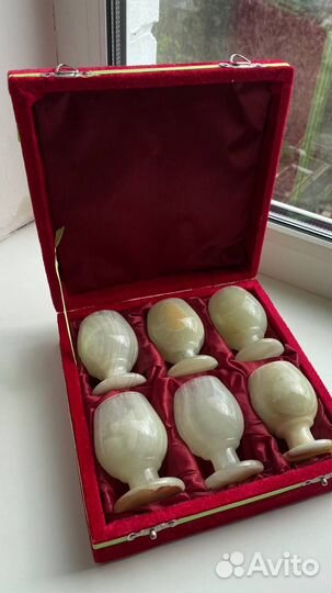 Подарочные рюмки из оникса (набор)