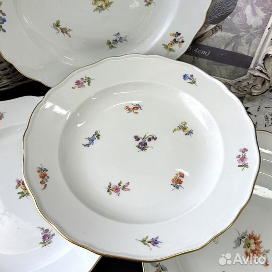 Антикварные тарелки Meissen
