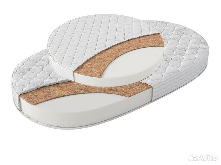 Матрас детский овальный 125*75