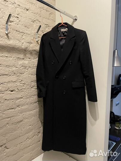 Пальто mango классическое прямое с лацканами