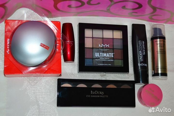 Косметика IsaDora, Pupa, NYX, Bourjois, Max Factor