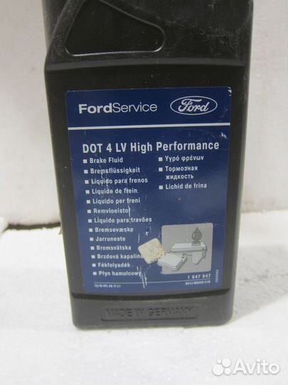 Жидкость тормозная DOT 4 Ford Brake Fluid LV ориг