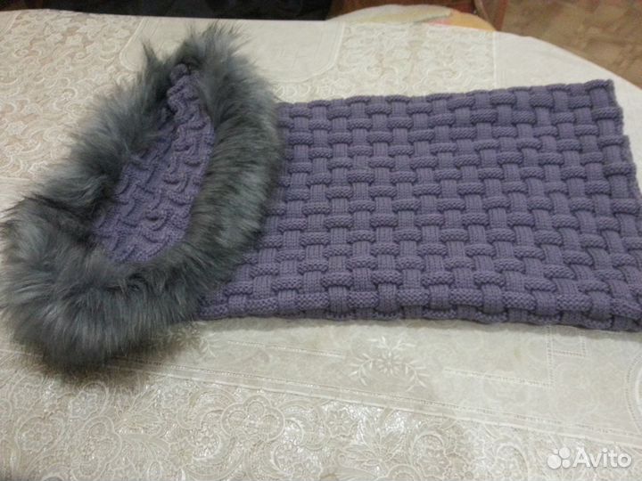 Шарф-снуд -капор