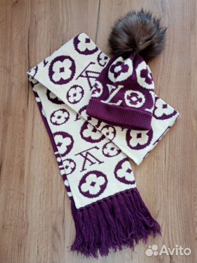 Комплект шапка, шарф