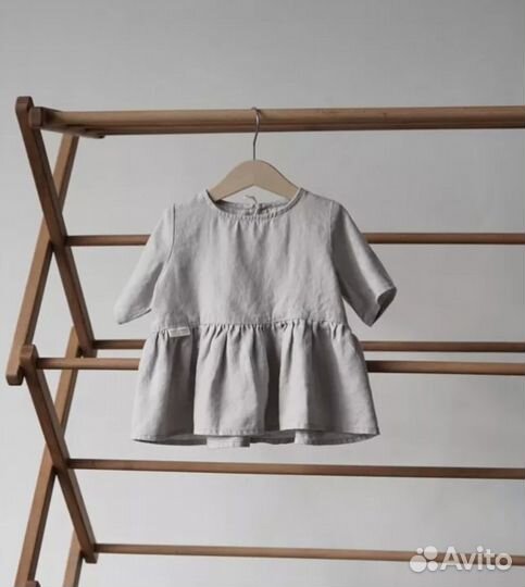 Футболка кофта детская Tiny stories лён 86 размер