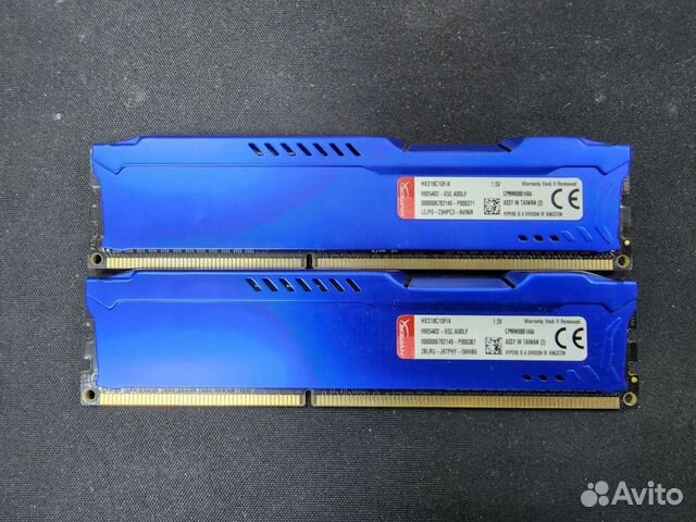 Озу DDR3 8Gb (2x4Gb) 1866 Kingston HyperX