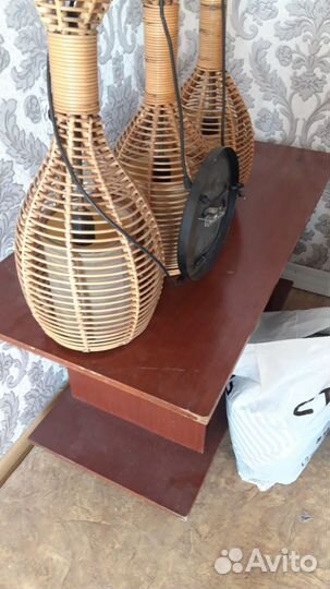 Люстра из ротанга