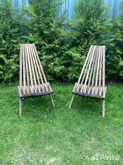 Кресло садовое кентукки, шезлонг, стул деревянный