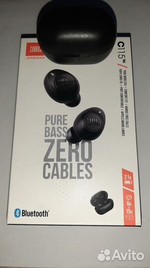 Беспроводные наушники JBL C115 TWS, black