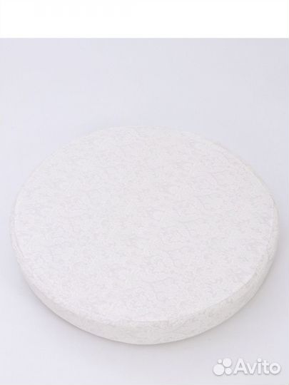 Матрас круглый, наматрасник и 3 простыни