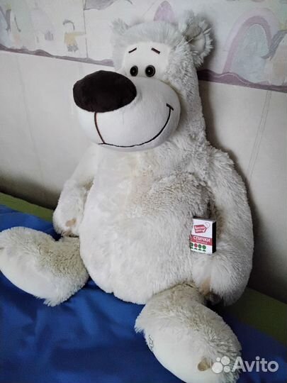 Медведь большой весёлый новый мягкий