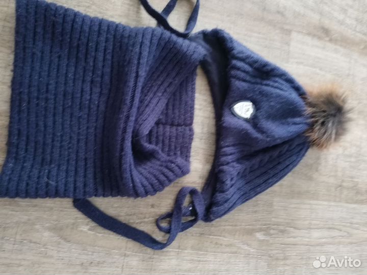 Шапка зимняя и снуд для мальчика