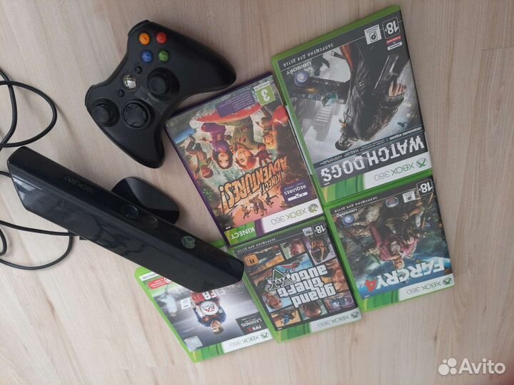 Xbox 360 kinect с играми
