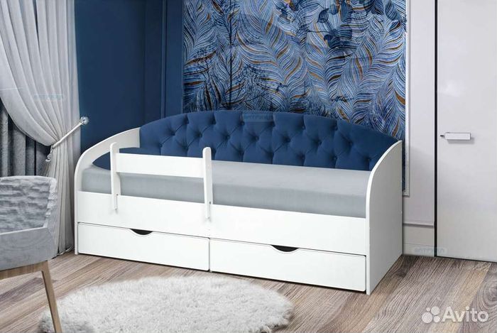 Кровать лдсп съёмный борт диван для малыша