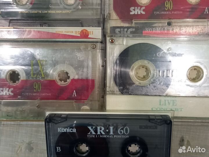 Аудио кассеты импорт.87шт