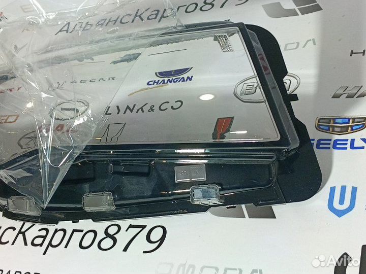 Стекло фары переднее левое Geely Emgrand