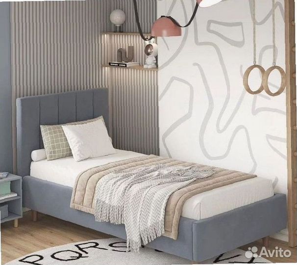 Односпальная мягкая кровать