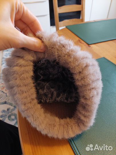 Шапка, повязка норковая