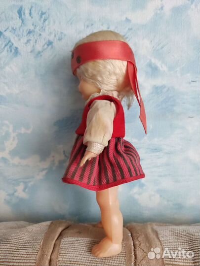 Кукла СССР salvo Эстонская, 25см, 70годов