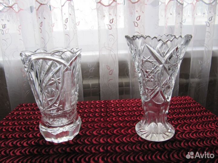 Хрустальные вазы для цветов