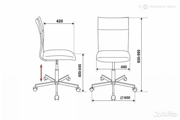Кресло офисное Бюрократ CH-1399/grey