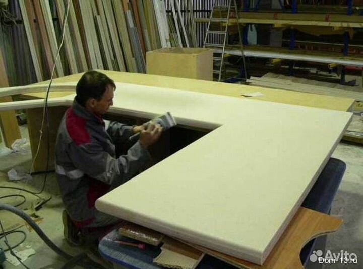 Столешница для кухни из акрилового камня