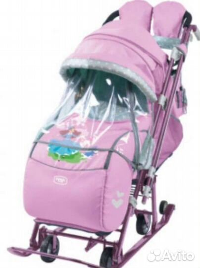 Детские санки коляска ника