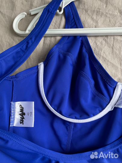 Купальник сплошной синий 75b