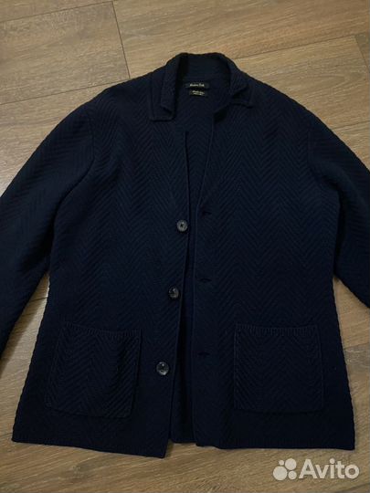 Хлопковый пиджак Massimo Dutti L