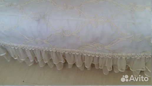 Турецкое покрывало с объемной вышивкой