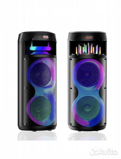 Акустика и караоке переносное с микрофоном