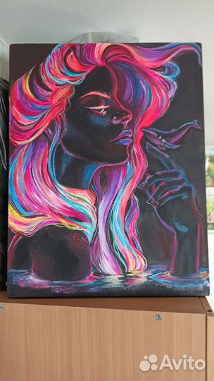 Неоновая картина